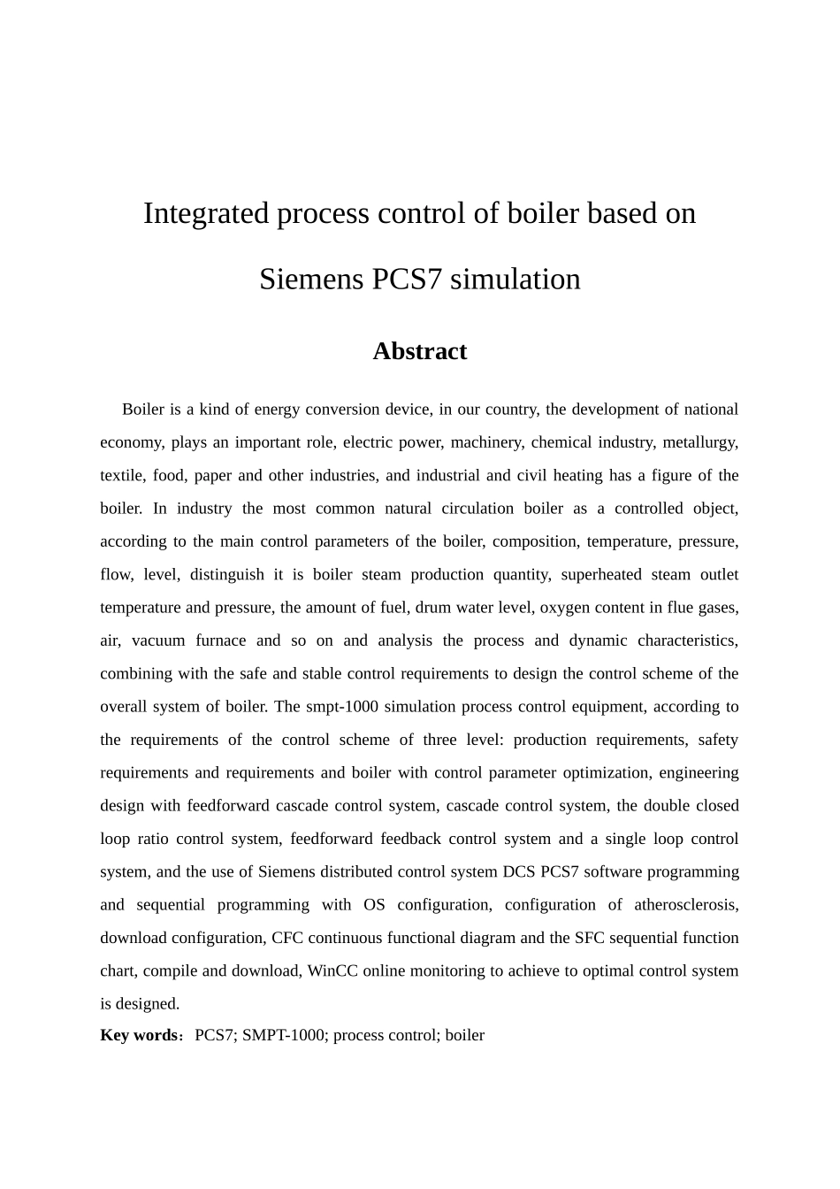 基于smpt1000西门子pcs7的锅炉综合过程控制本科论文_第2页