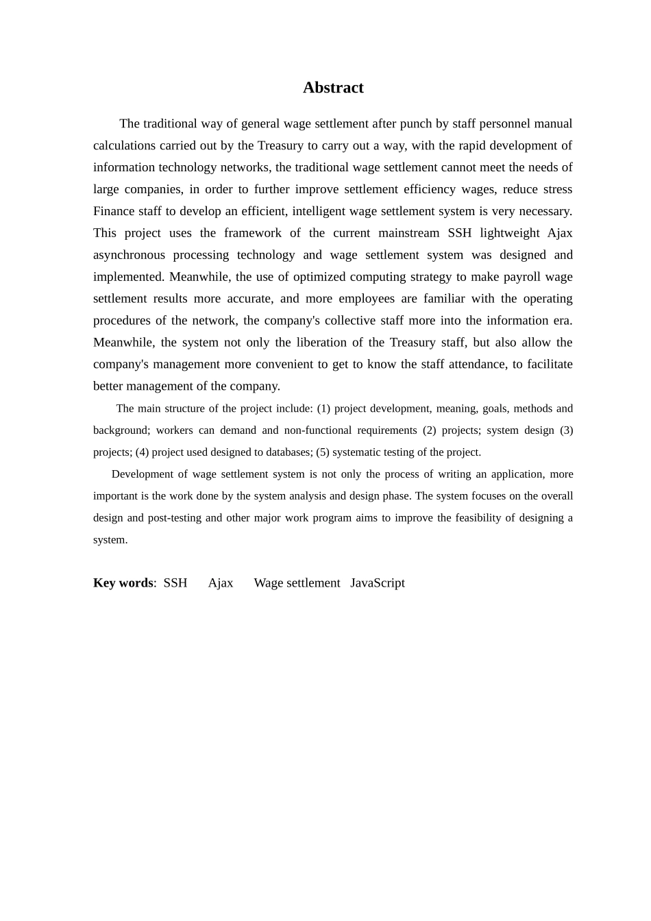 基于ssh的工资计算系统大学本科毕业论文_第3页