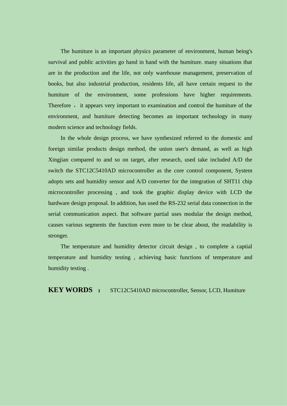 基于stc12c5410ad单片机的温湿度检-测仪--大学毕业论文_第3页
