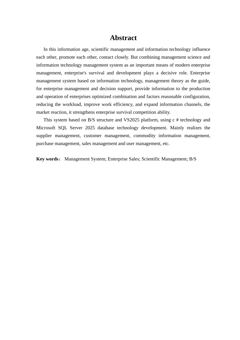 基于web开发的企业管理系统-工学学士毕业论文_第1页