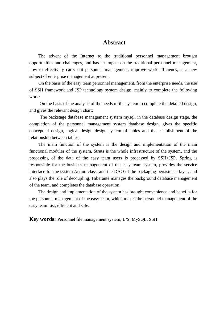 基于web的人事管理系统的设计与实现本科毕业论文_第3页