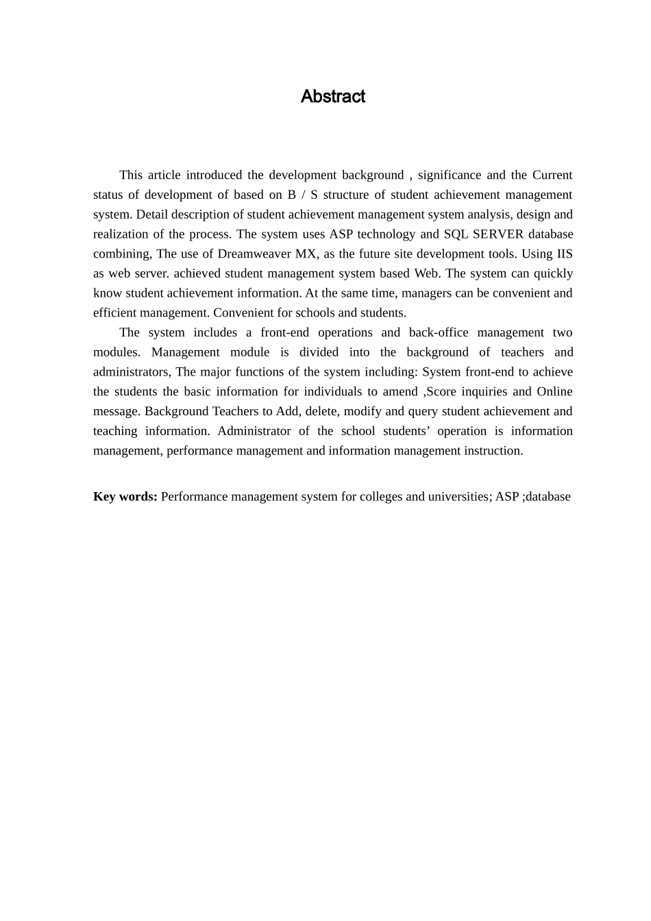 基于web的高校学生成绩管理系统设计毕业设计论文_第3页