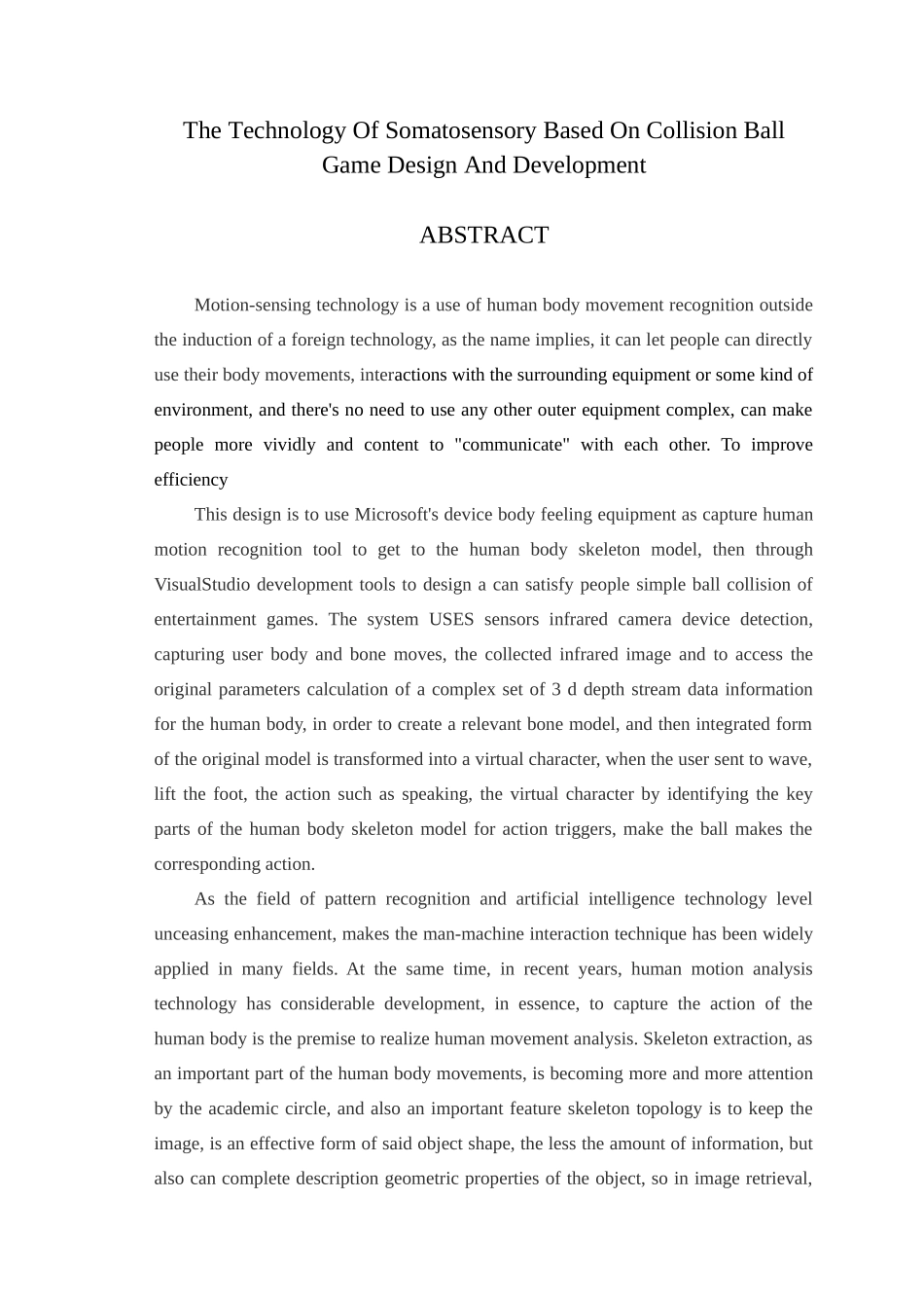 基于体感技术的碰撞球游戏设计与开发--学位论文_第2页