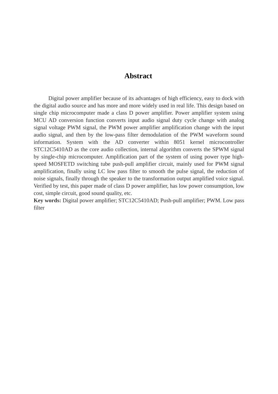 基于单片机的d类功放设计学士学位论文_第3页