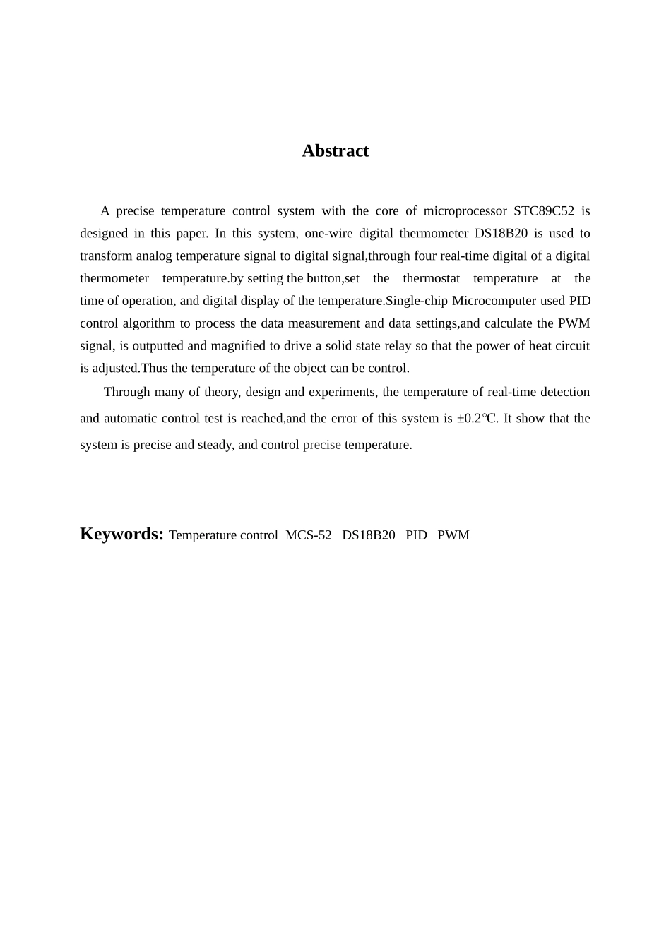 基于单片机的pwm控制方法的精密温度控制-毕设论文论文_第3页
