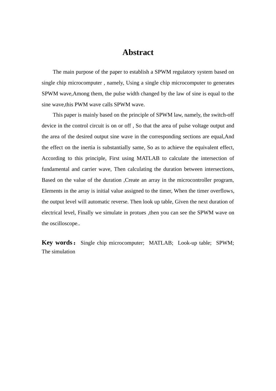 基于单片机的spwm控制系统设计毕业论文设计_第3页