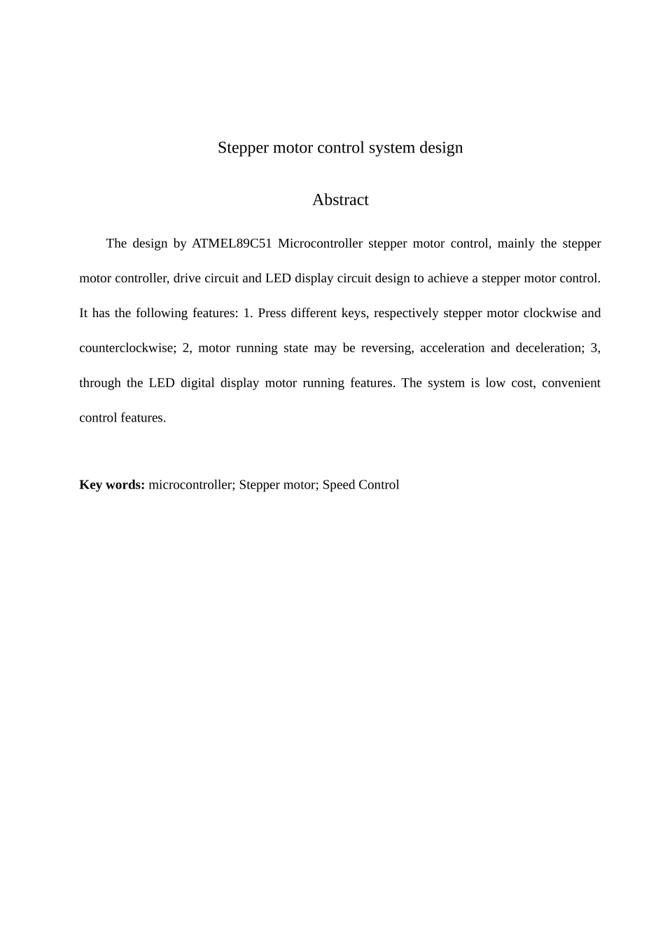 基于单片机的步进电机控制系统设计_第3页