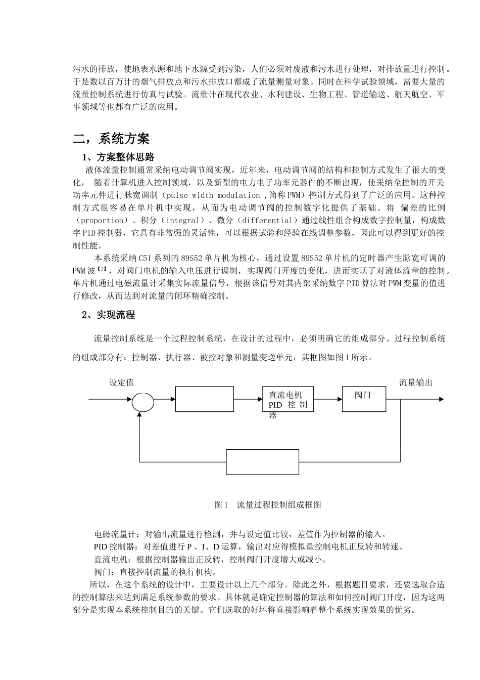 基于单片机的流量控制系统设计--大学毕业论文_第3页