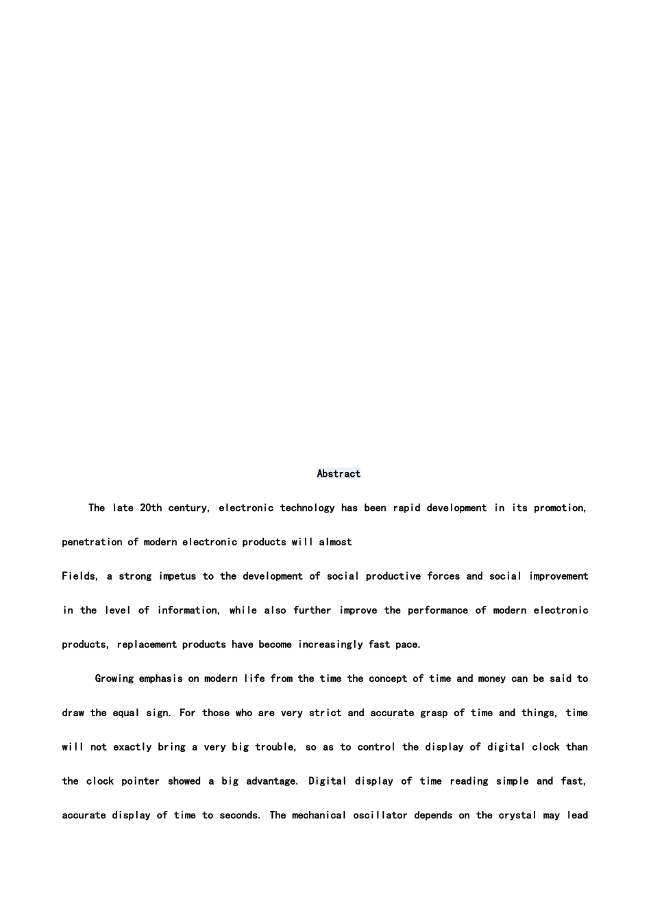 基于单片机的电子钟设计本科论文_第2页