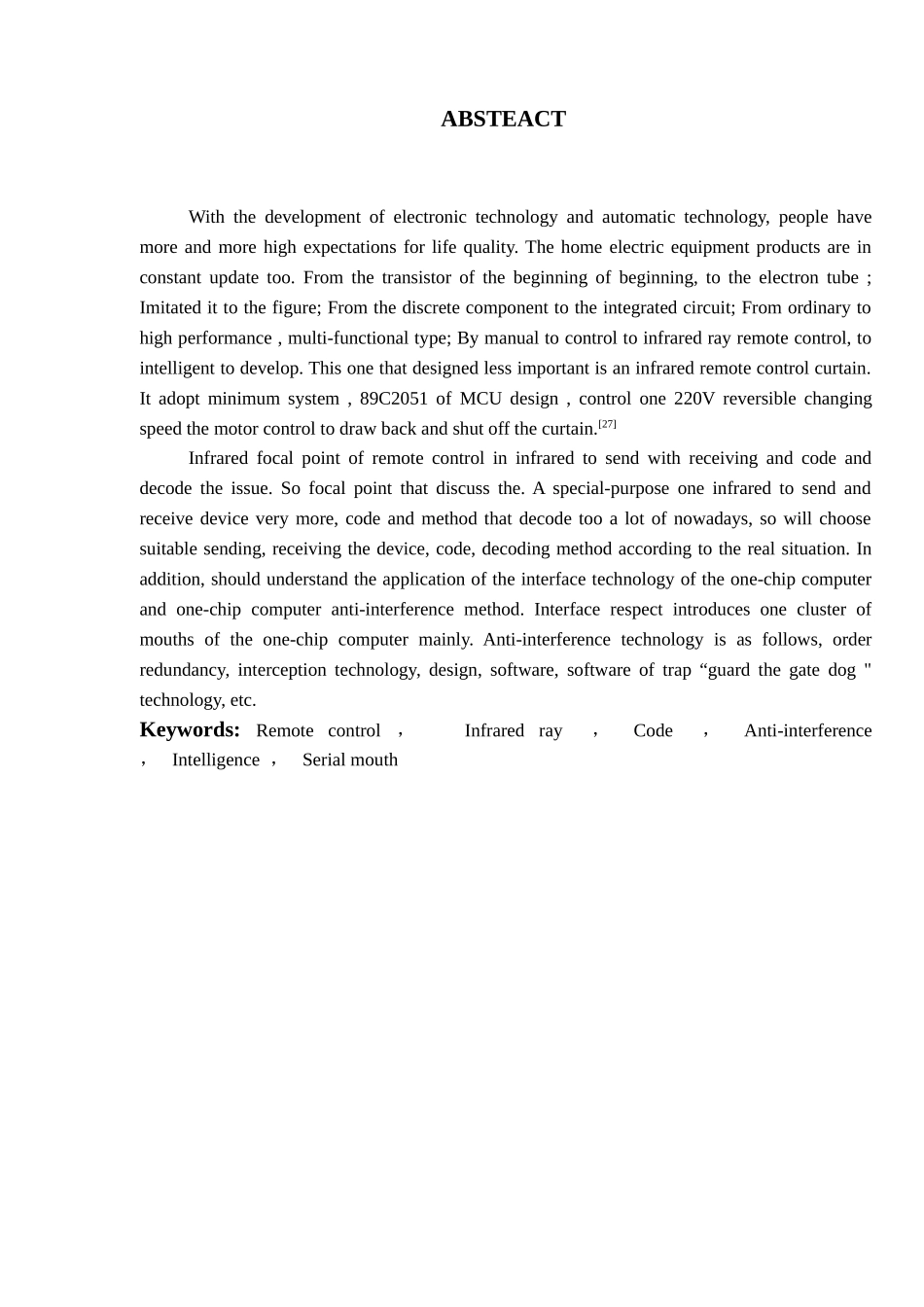 基于单片机的红外遥控窗帘设计大学毕设论文_第2页