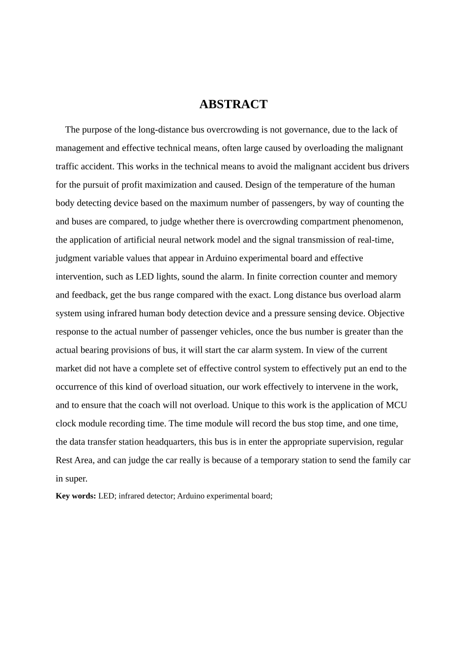 基于单片机的长途客车超员报警系统本科论文_第2页