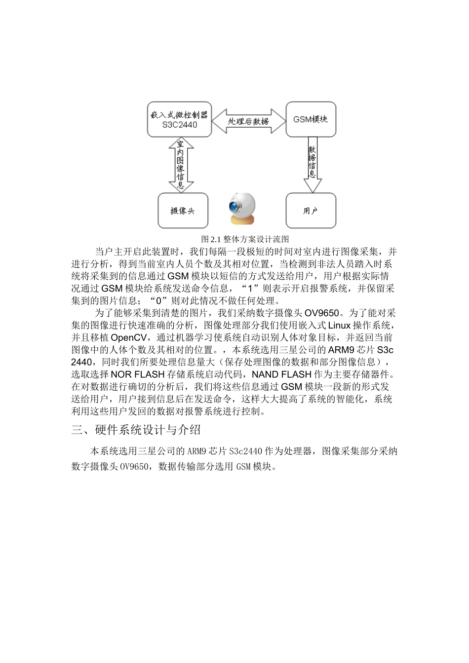 基于机器视觉的家庭防盗预警系统本科论文_第2页