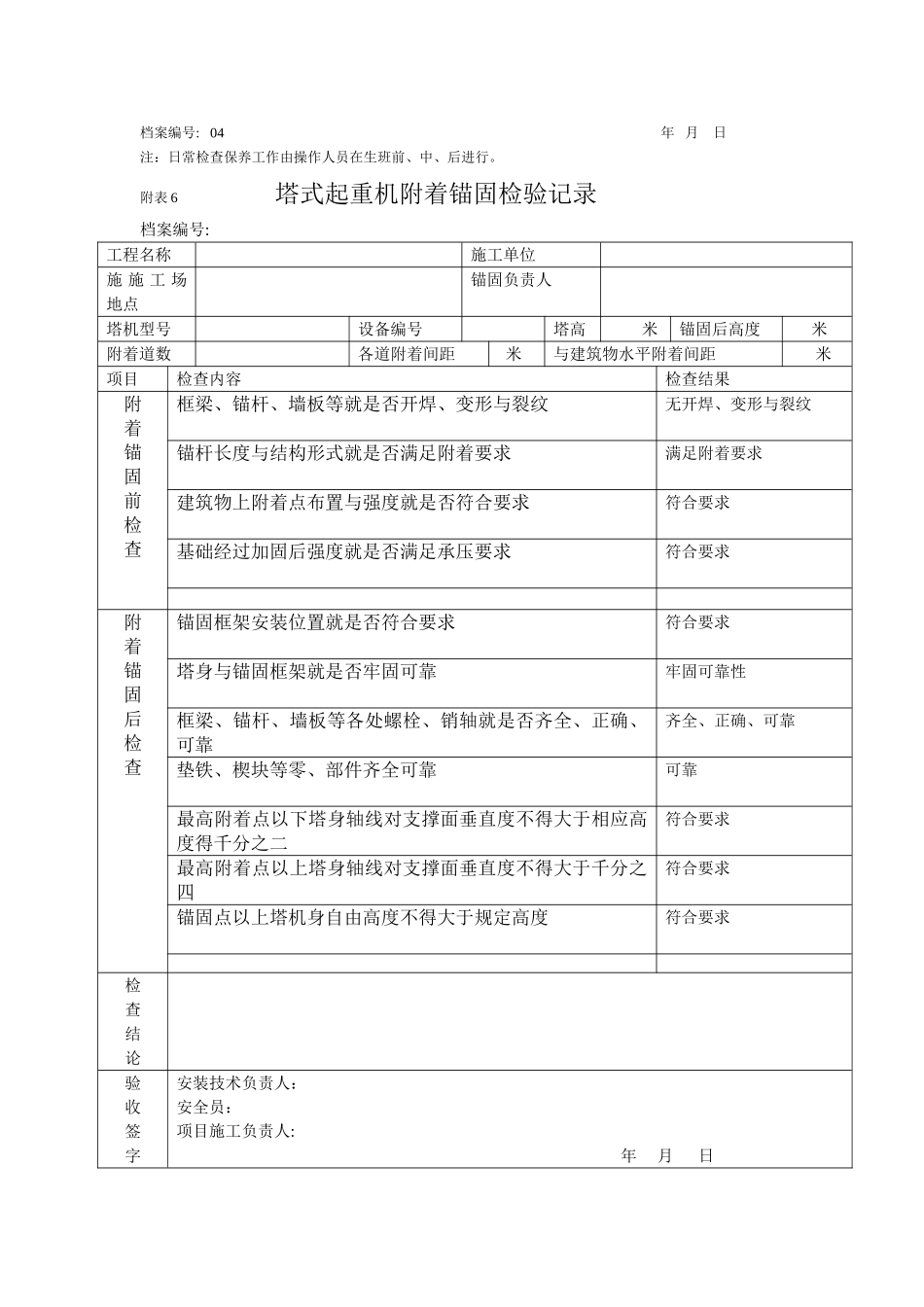 塔吊维修保养记录_第2页
