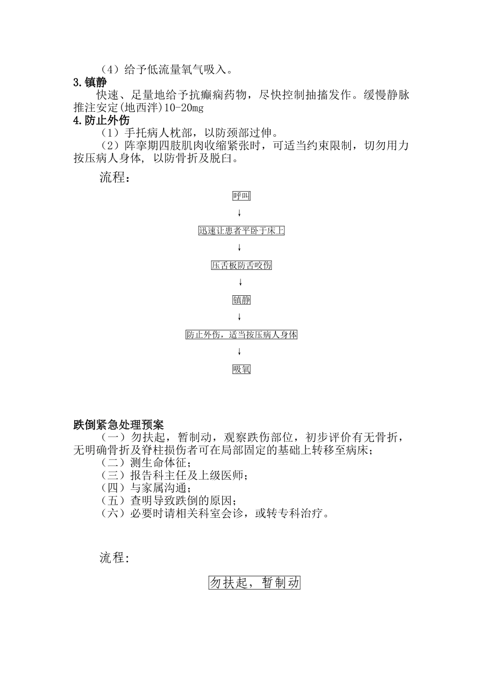 复康意外紧急处置预案与流程--大学毕设论文_第2页