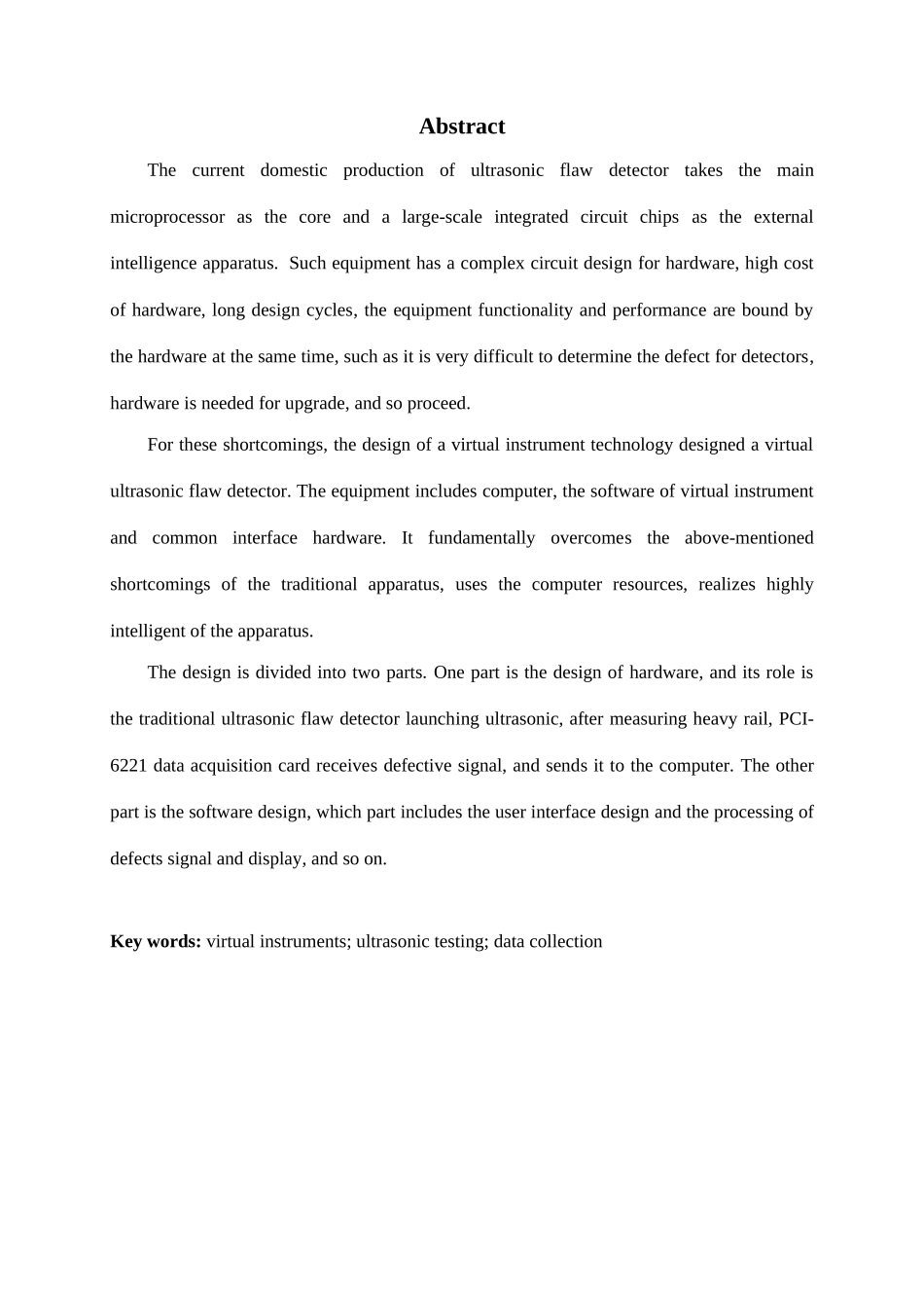 复杂断面重轨在线无损检测系统设计--利用虚拟仪器实现超声波探伤-毕业论文_第3页