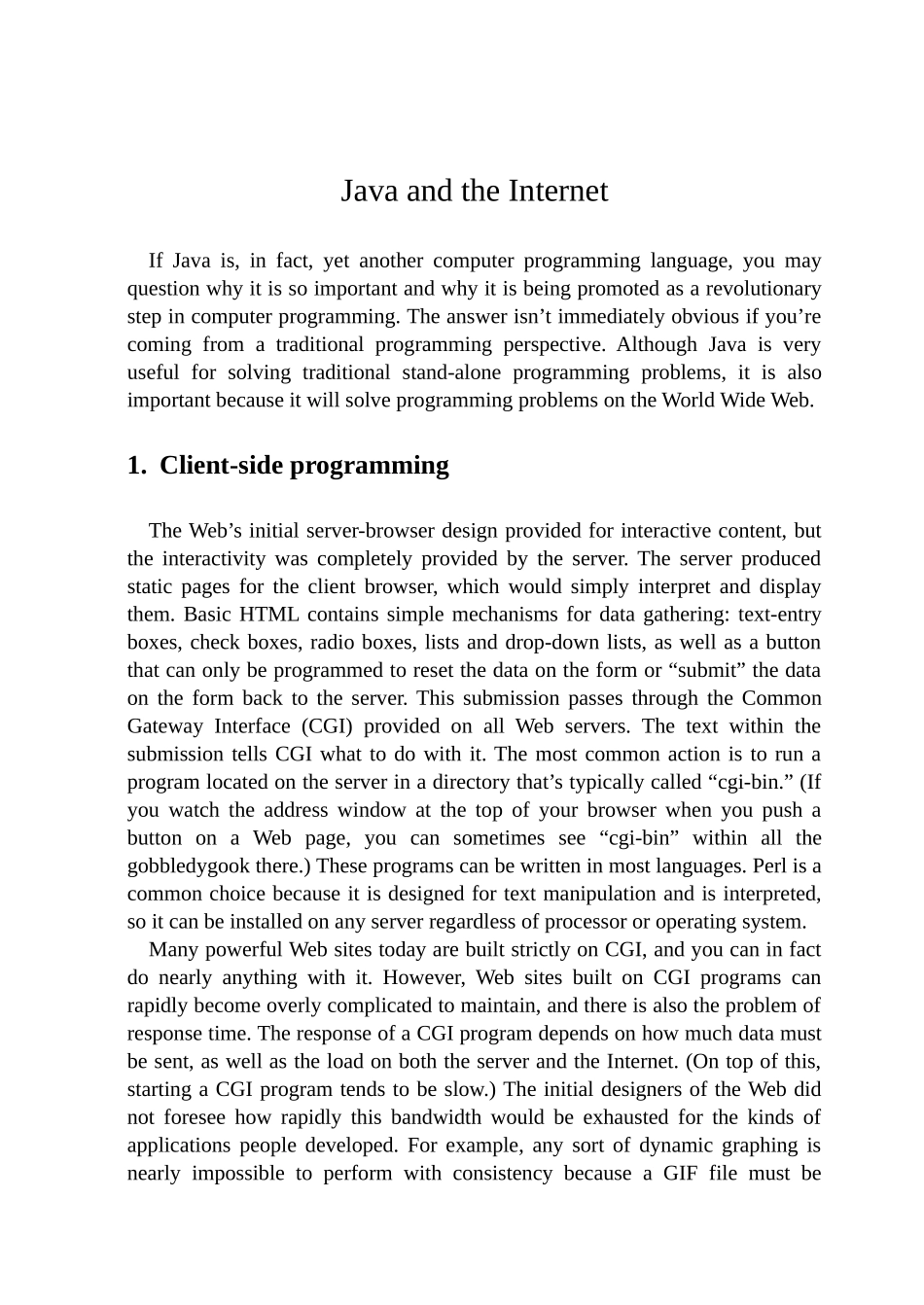 外文文献及翻译-Java-and-the-Internet_第1页