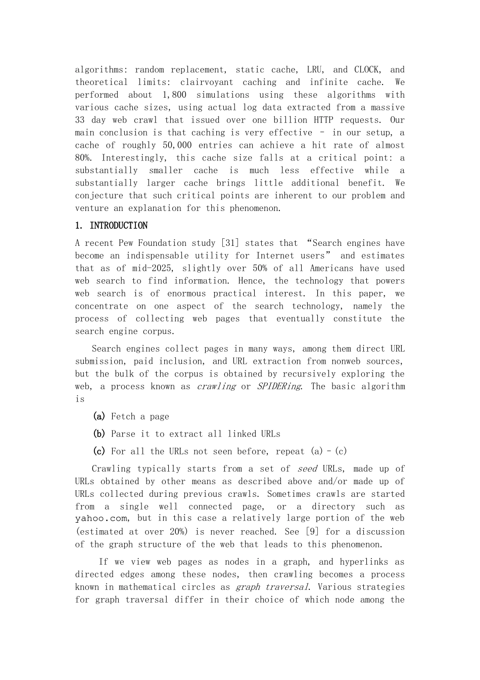 外文翻译--基于网络爬虫的有效URL缓存_第2页