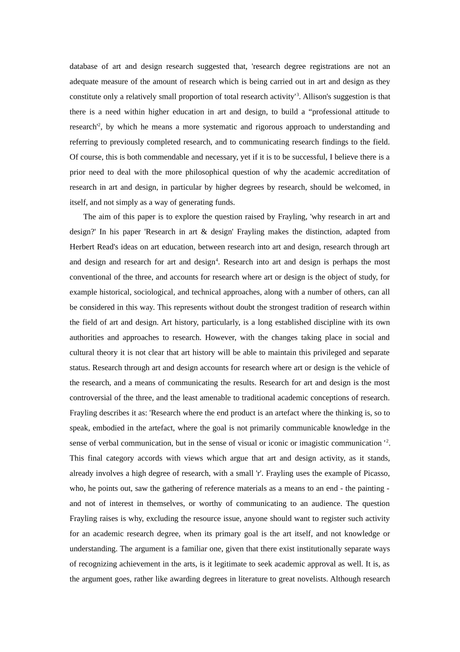 外文翻译艺术和设计的知识与研究本科学位论文_第2页