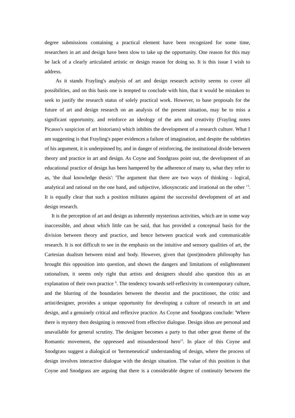 外文翻译艺术和设计的知识与研究本科学位论文_第3页