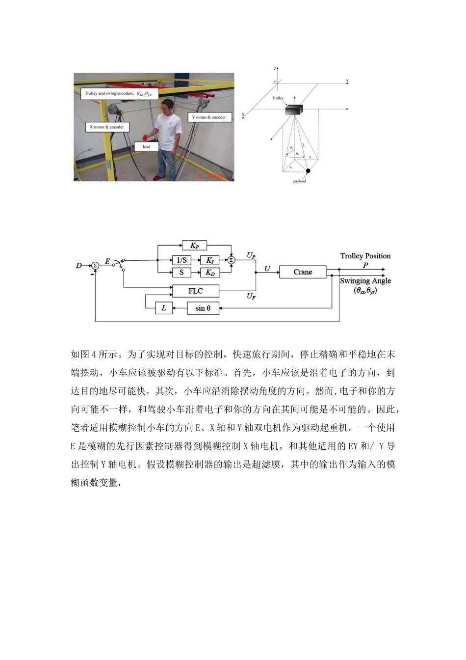 外文翻译高架起重机的模糊控制设计与死区补偿大学论文_第3页