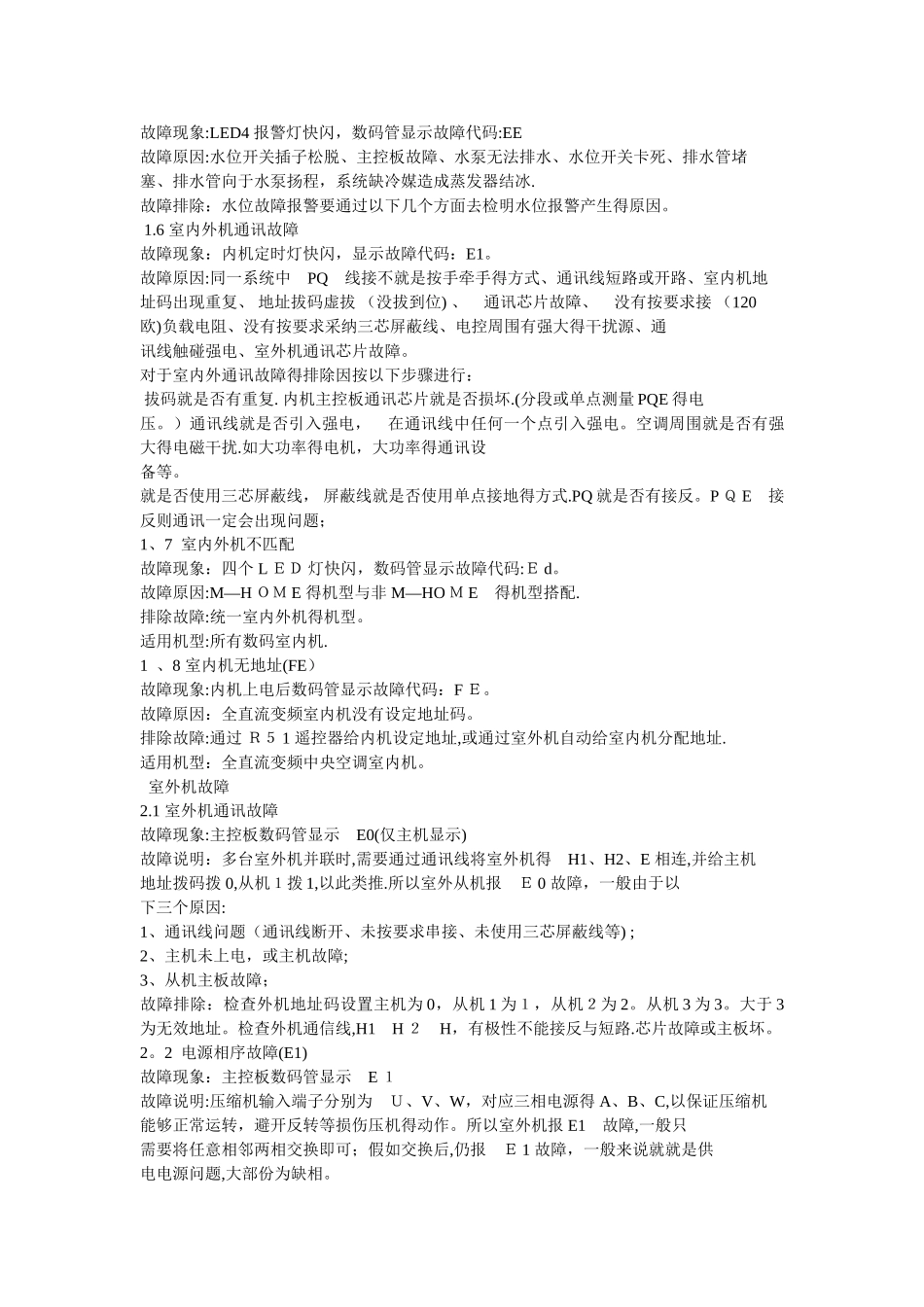 多联机故障代码_第2页