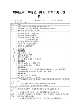 大一礼仪周计划