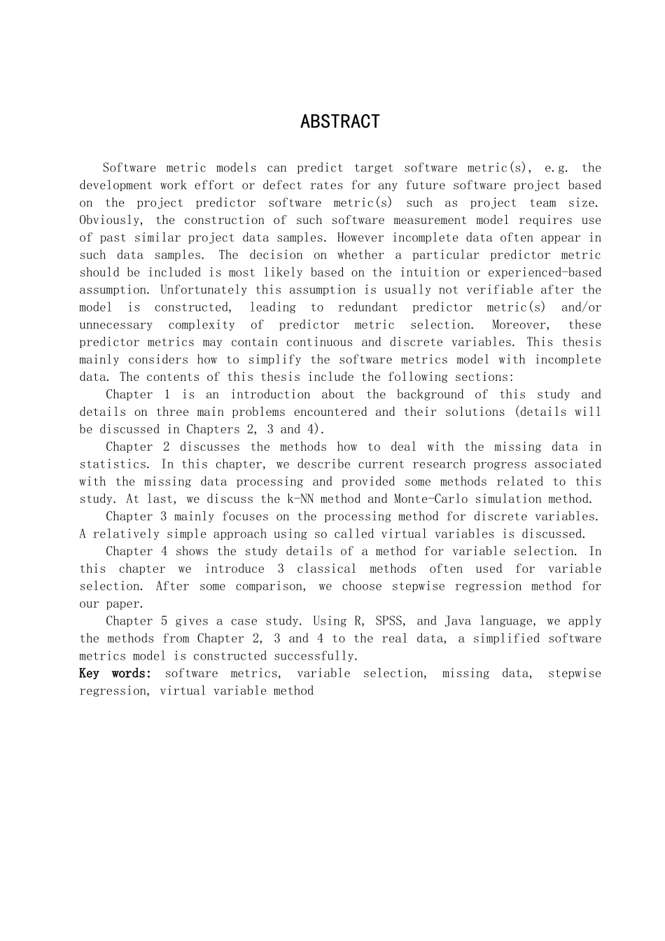 大学毕业论文---软件度量模型_第3页