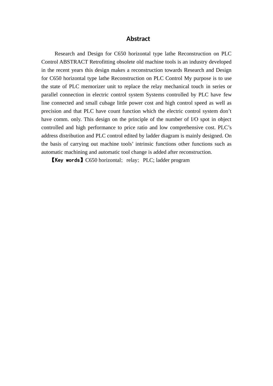 大学毕业论文-—c650卧式车床电气控制系统的plc改造_第3页