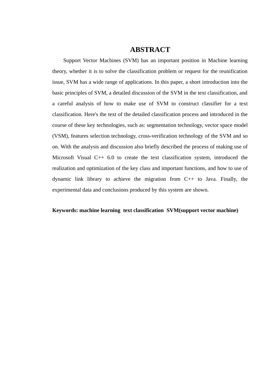 大学毕业论文-—web信息抽取中的文本分类_第2页