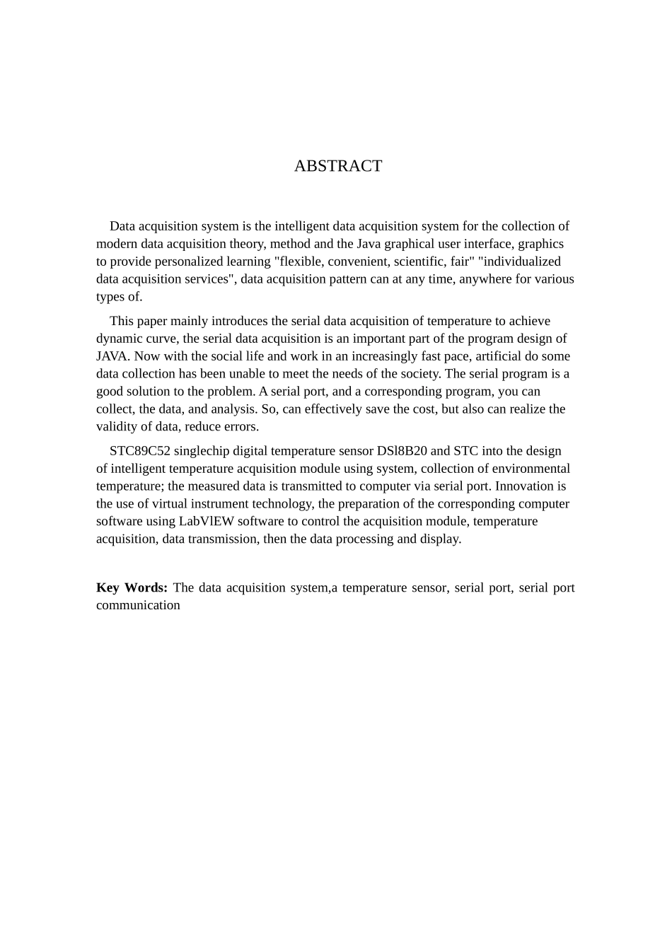 大学毕业论文-—数据采集系统的设计和实现_第2页