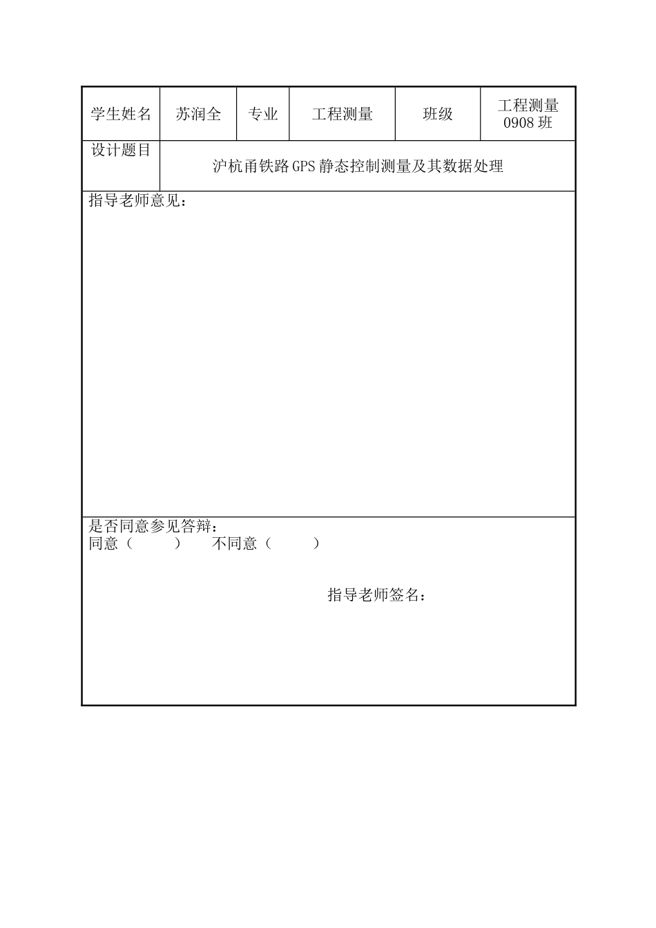 大学毕业论文-—沪杭甬铁路gps静态控制测量及其数据处理数字测图_第2页