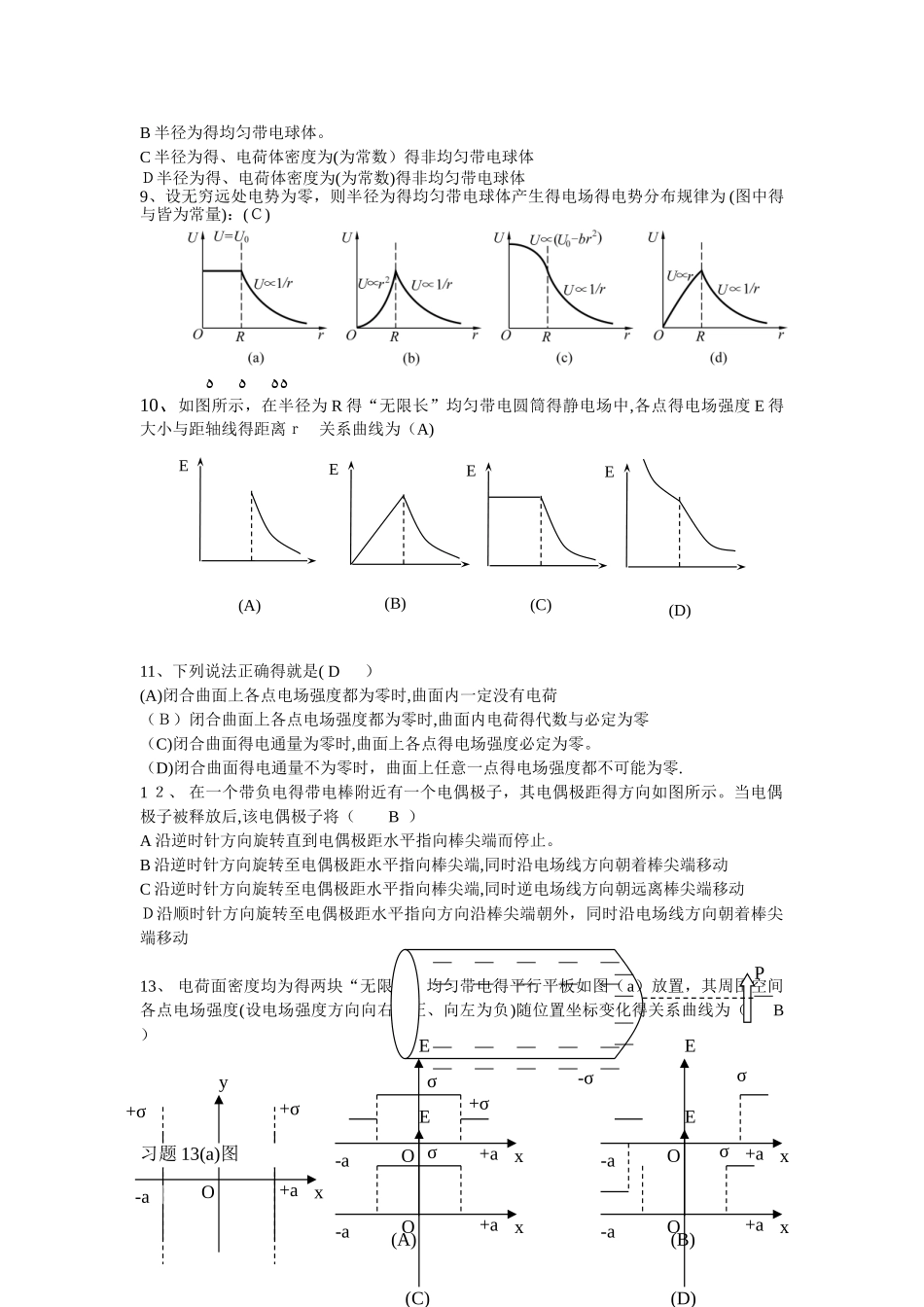 大学物理静电场试题库_第2页