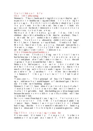 大学英语-高级媒体英语视听说课本录音文字