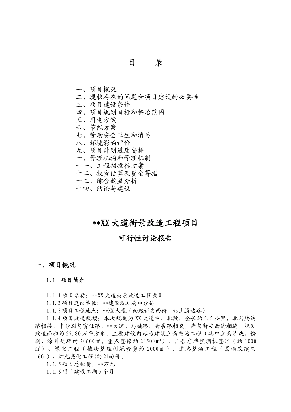 大道街景改造工程新建项目可研报告_第2页