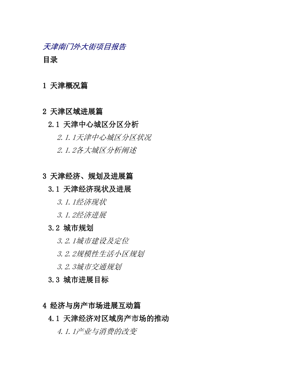 天津南门外大街项目可行性研究报告_第2页