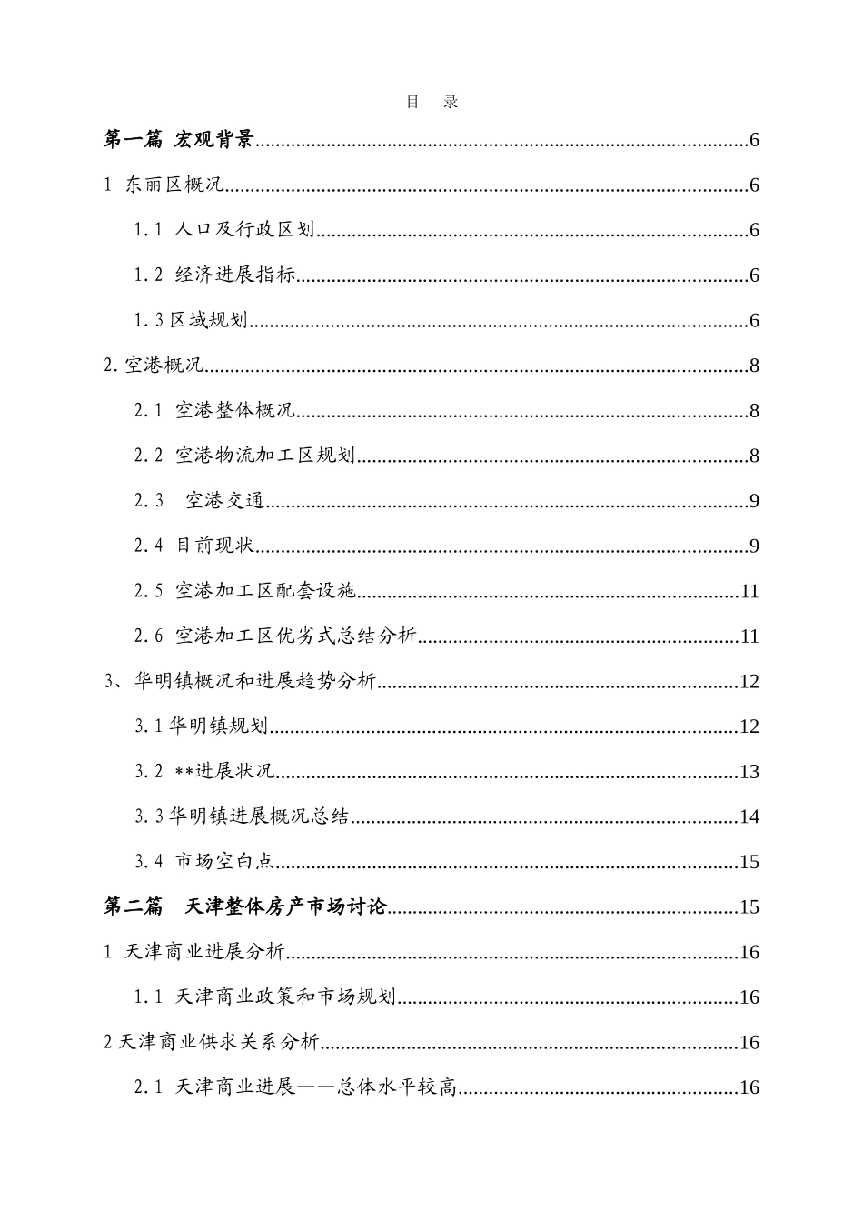 天津市东丽区华明镇项目可行性研究报告书_第1页