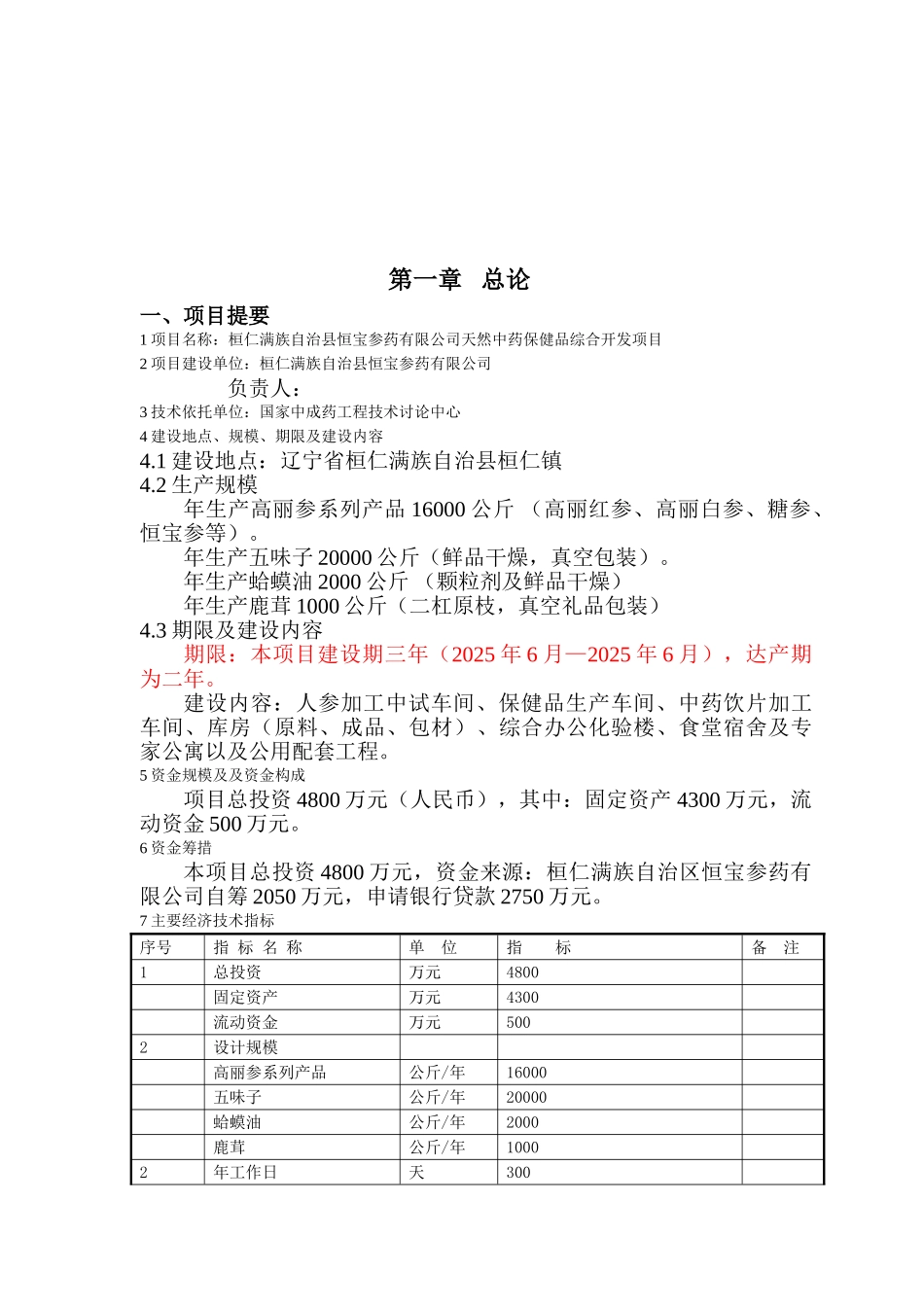 天然中药保健品综合开发项目资金可行性研究报告_第2页