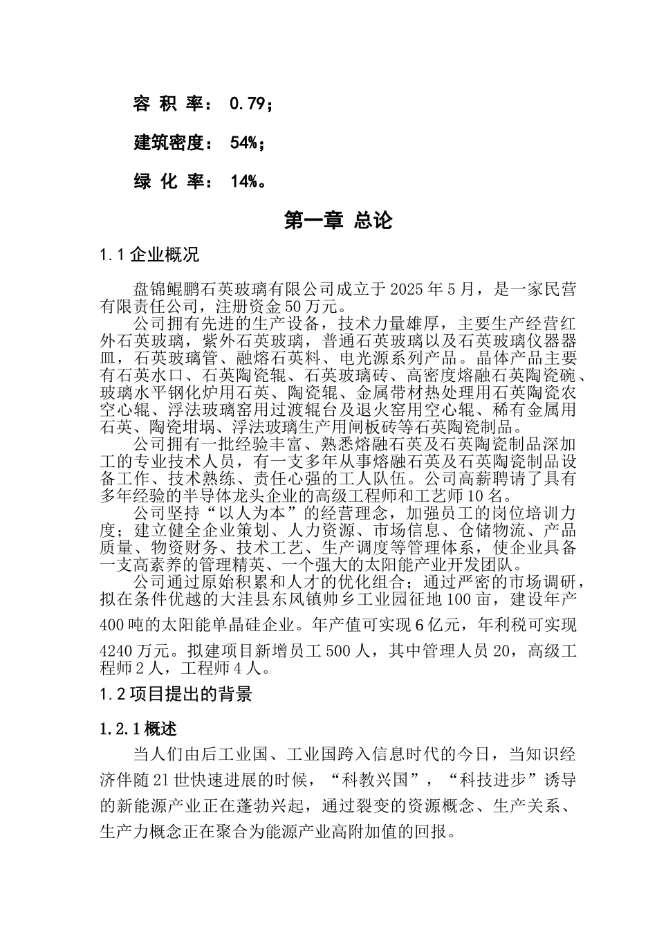 太阳能单晶硅建设项目-可行性研究报告_第3页