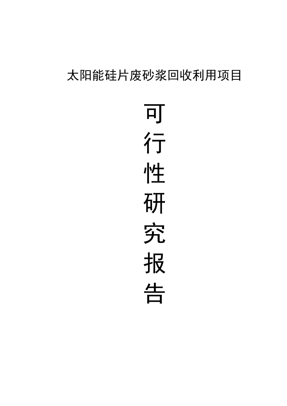 太阳能硅片废砂浆回收利用项目可研报告_第2页