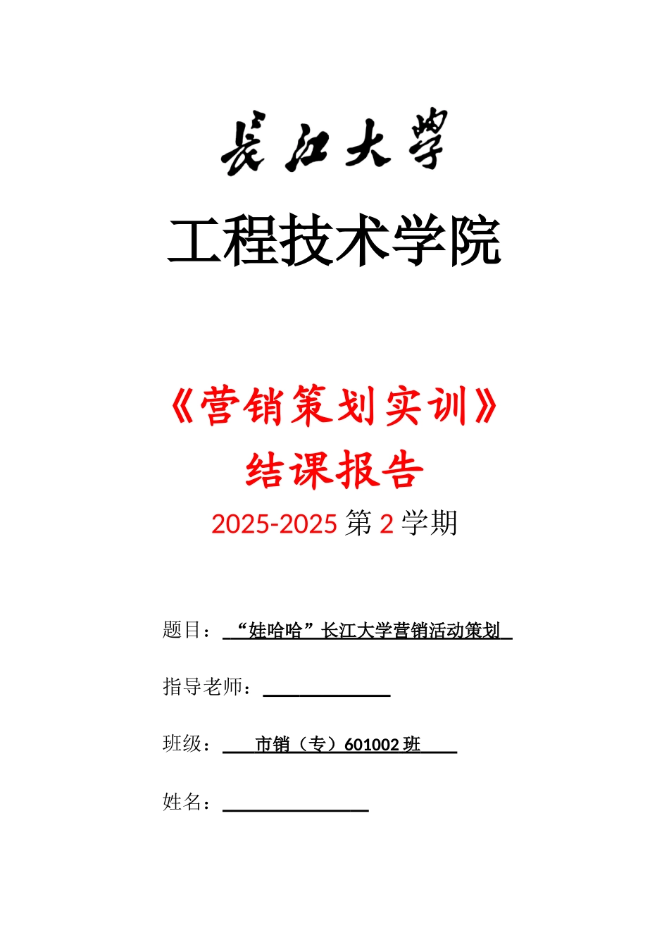 娃-哈哈-高校场营销大赛谋划方案书大学论文_第2页