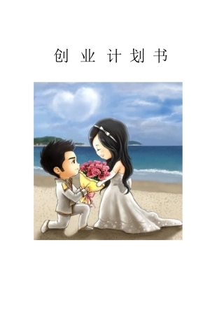 婚介项目创意计划书