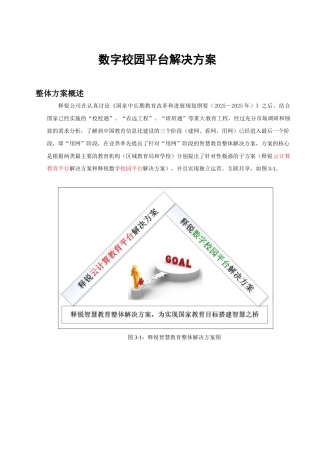 字数校园平台解决方案--大学毕设论文