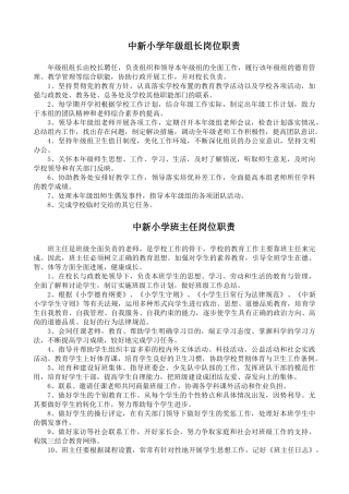 学校岗位职责制度