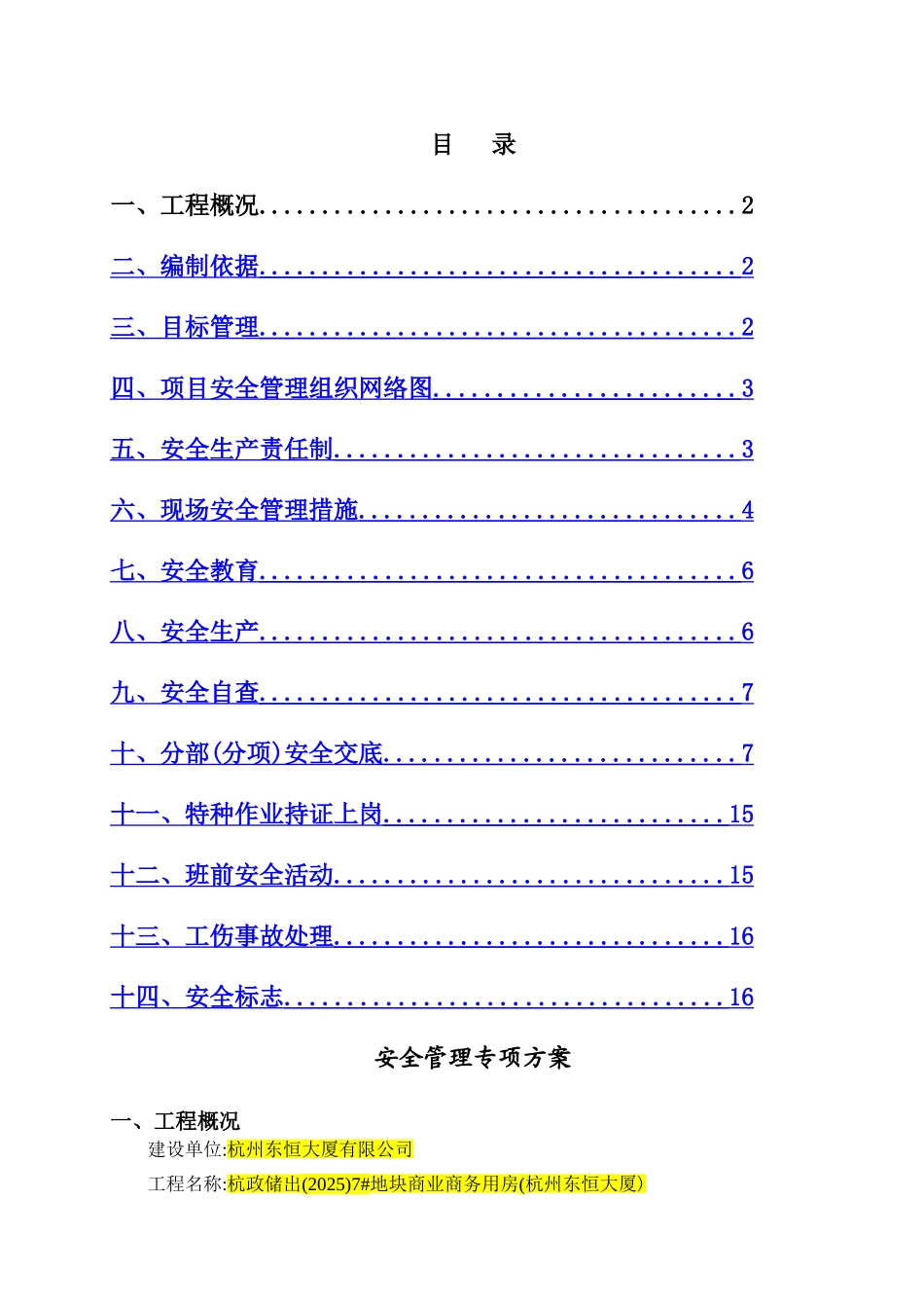 安全管理专项施工方案_第1页