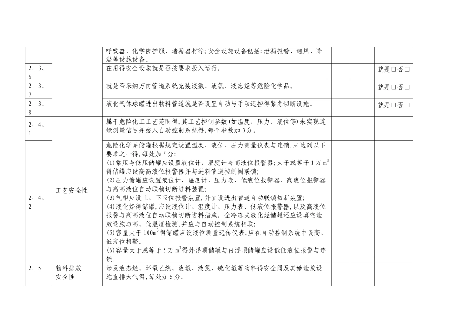 安全风险分级评估表_第3页
