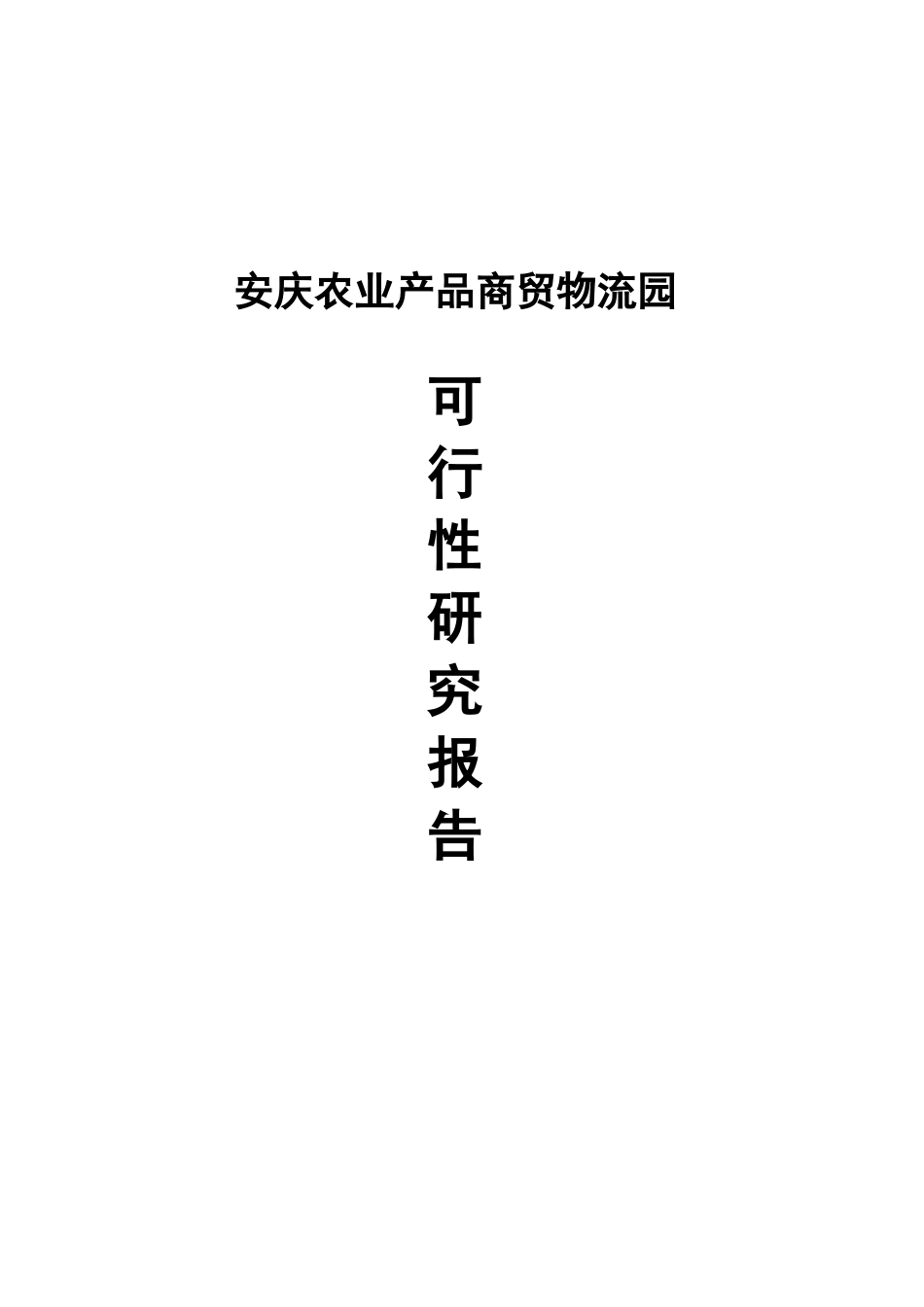 安庆农业产品商贸物流园建设可行性研究报告_第2页