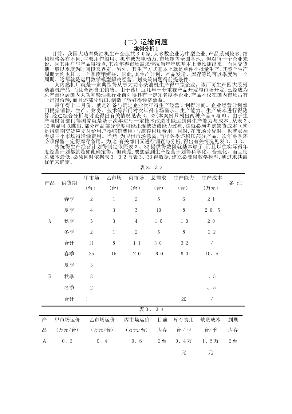 实验二运输问题_第1页