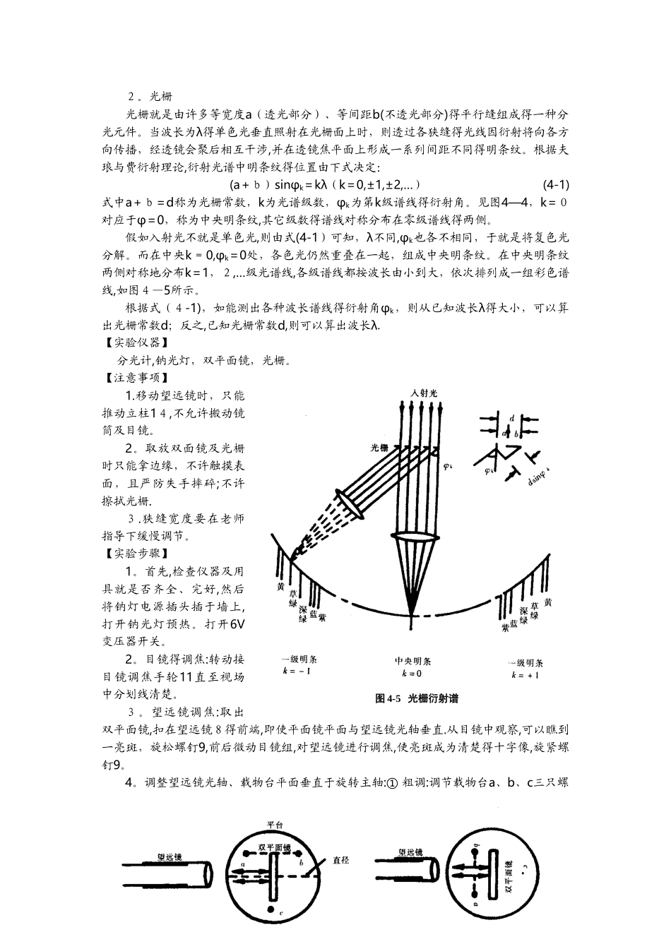 实验报告分光计_第3页