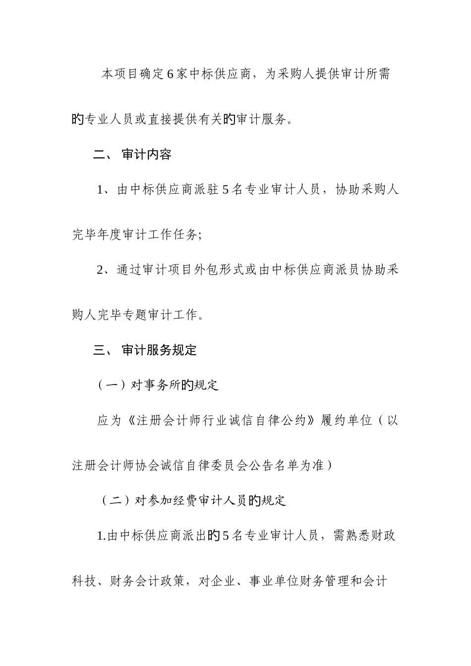 审计项目采购需求_第2页