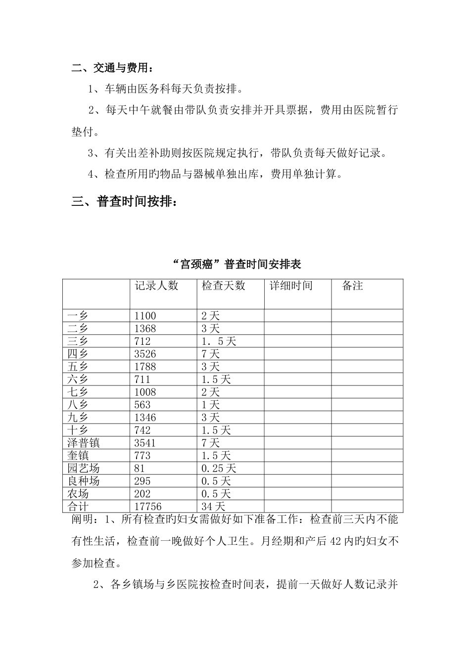 宫颈癌普查实施方案_第2页